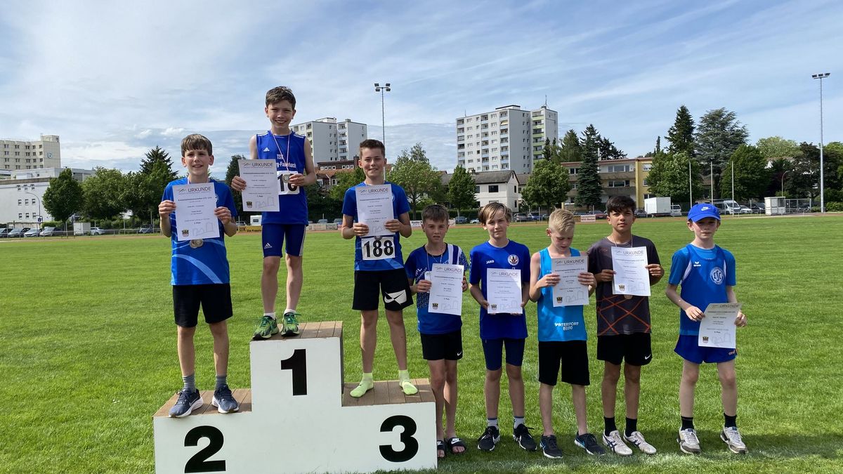 M11, Hochsprung (v.l.): Tobias Rotter (Bad Nauheim), Johannes Jordan (Friedberg-Fauerbach), Oskar Neuendorf (Bad Nauheim).