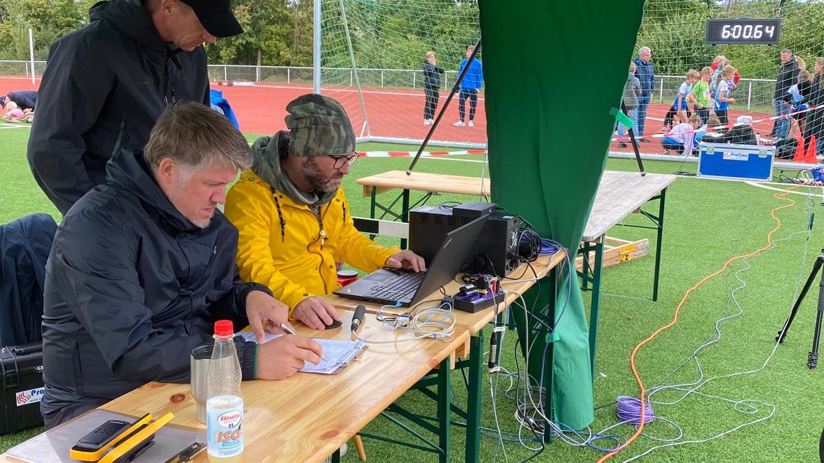 Die Drei vom Zeitmess-Team!