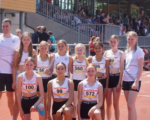 Hessische Meisterschaften im Staffellauf - 2x GOLD, 1x BRONZE für Staffeln aus dem HLV-Kreis Fulda-Hünfeld - Hessenrekord bei der WJU14 über 4x75m 