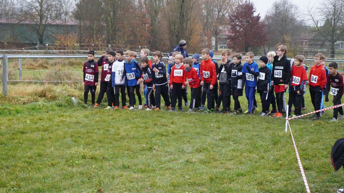 Start in der M8 bei den Crosslauf-Kreismeisterschaften in Altenstadt.