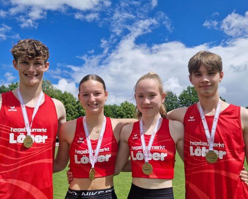 Hessentitel und DM-Norm für U20 Mixed-Staffel der LG Reinhardswald