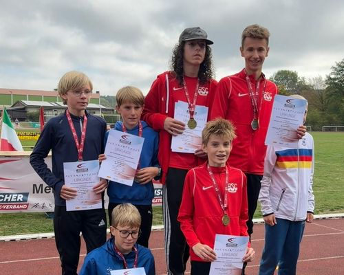 Team-Gold bei der HM Straßenlauf