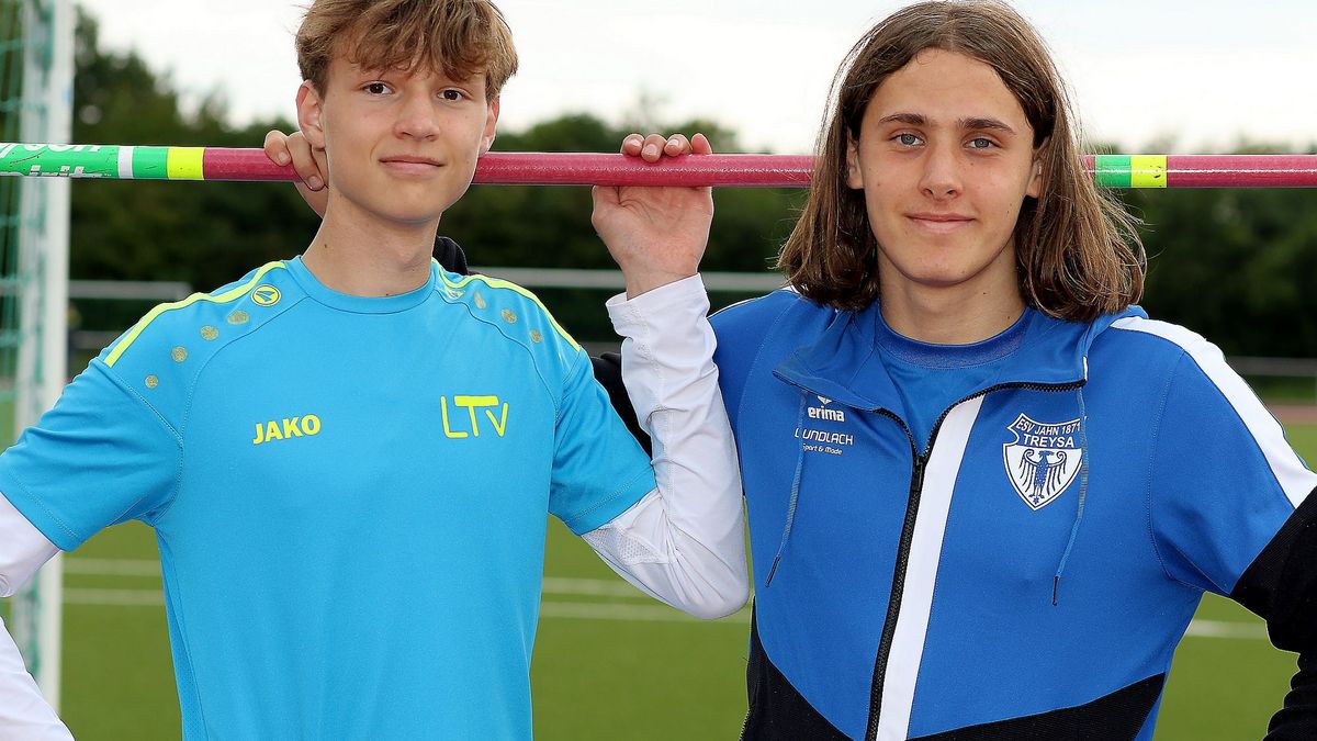 Hochspringer Jacob Thomae und Leonard Figge 
