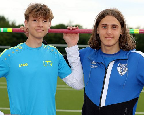 Hochspringer Jacob Thomae und Leonard Figge 
