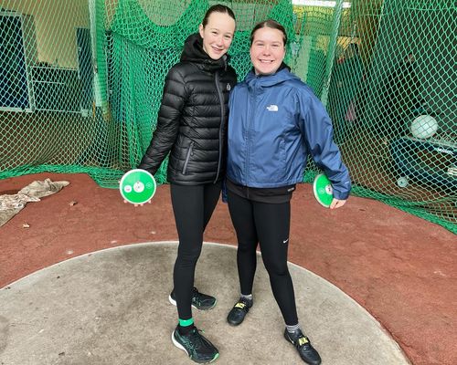 Hessische Meisterschaften im Winterwurf - BRONZE für Ella Kayser und Lilli Roth im Speerwurf